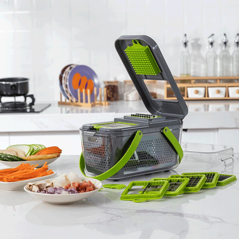 22-1 Vegetable Chopper Colander Basket Cutter