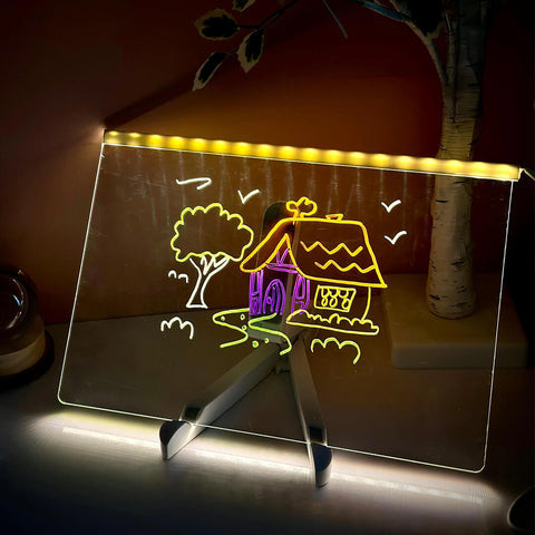 LED Glow Drawing Board for Kids