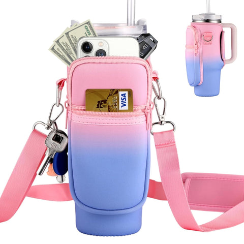 40 Oz Tumbler Carrier Bag with Shoulder Strap