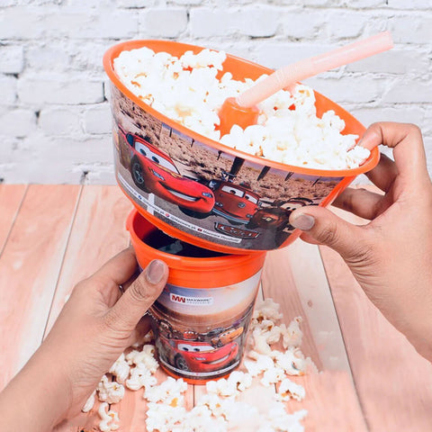 Snacks Bucket With Straw Cup