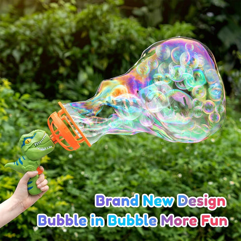 Electric Dinosaur Double Bubble Machine Gun