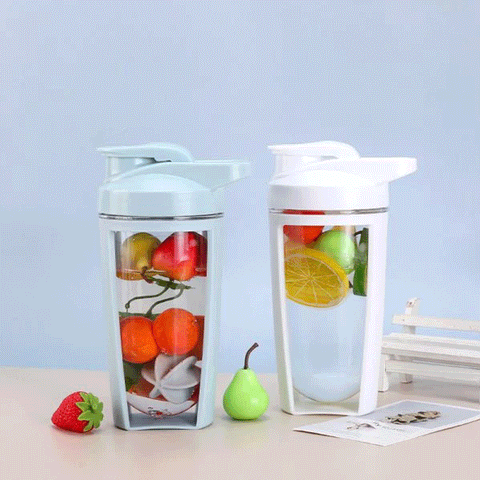 Portable Shaker Water Bottle 600Ml