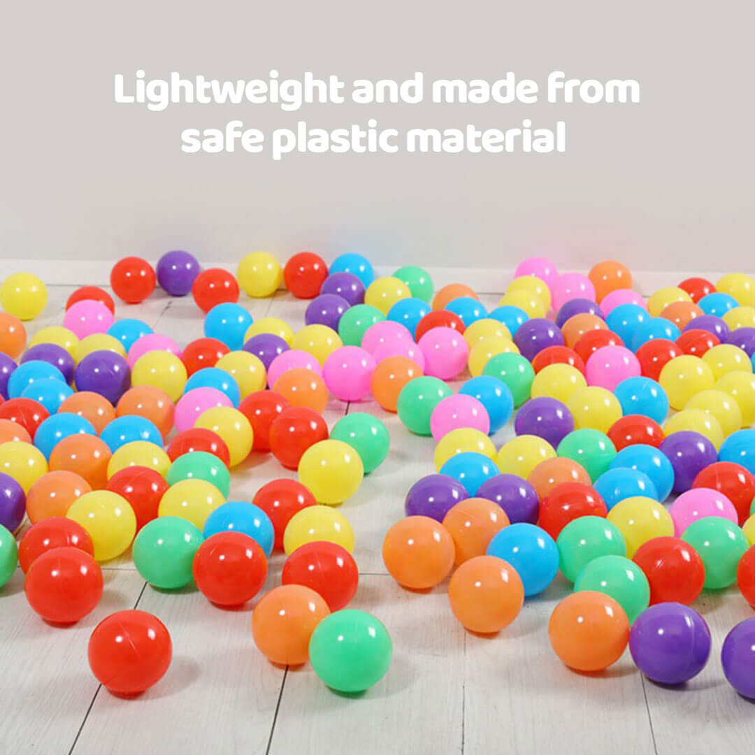 Multicolor 100Pcs Soft Plastic Tent Balls Set For Kids