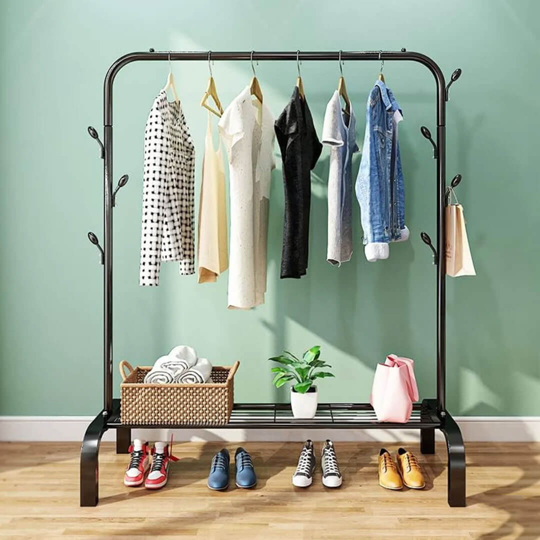 Clothes Hanging Stand Rack With Hook