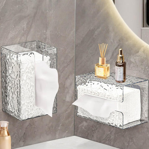 Wall Mounted Acrylic Tissue Box Holder