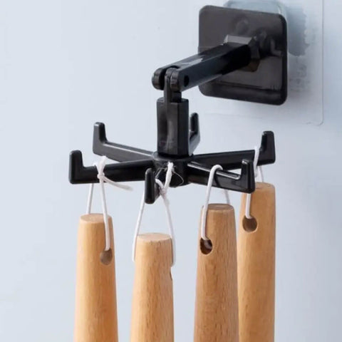FlexHooks 6-Claw Rotating Storage Hooks ( Pack Of 02 )