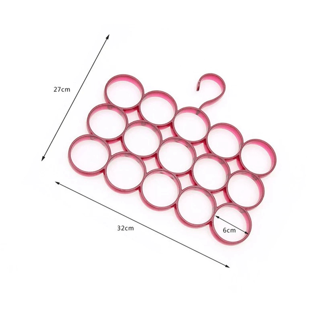 15 Holes Scarf Hanger Plastic