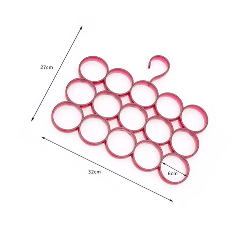 15 Holes Scarf Hanger Plastic