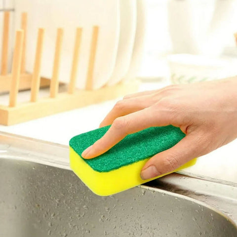 6-Pack Dual-Sided Dishwashing Sponge