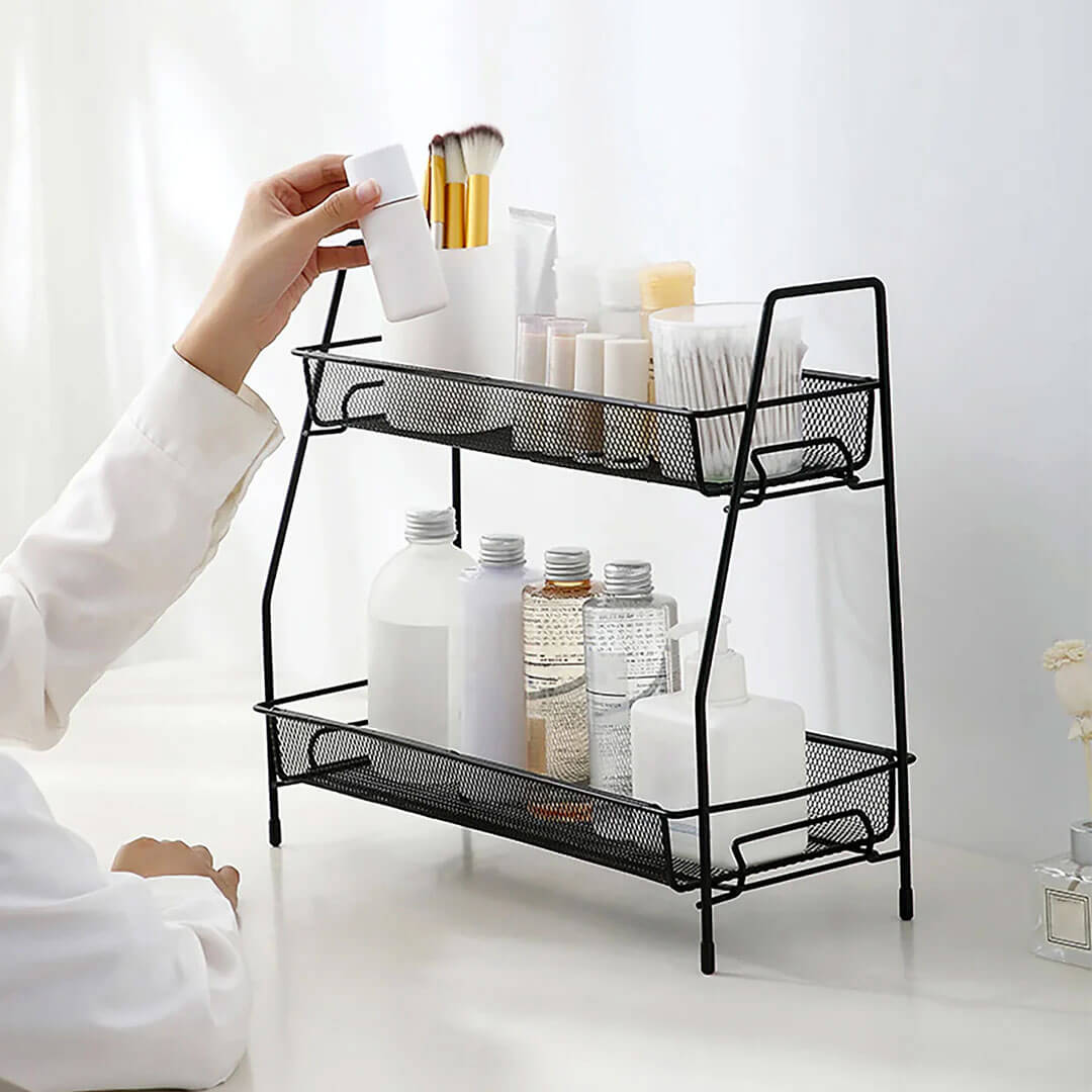 2 Layer Multi Purpose Iron Organizer Shelf