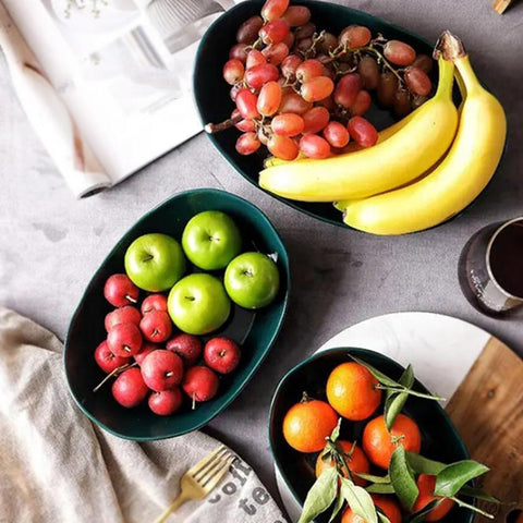 3 Tiers Fruit Plates With Wooden Stand