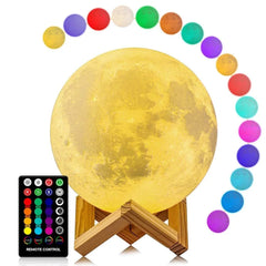 16 Colours 3D Moon Night Lamp