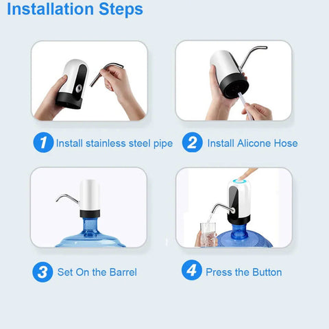 Portable Water Dispenser USB Rechargeable Pump