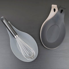 2 Pcs Silicone Food Grade Spoon Rest Set