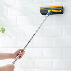 2 In 1 Cleaning Scrub Brush With Long Handle Adjustable V-Shaped