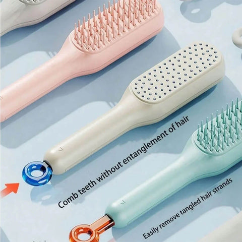 Self Cleaning Hair Brush for All Hair Types