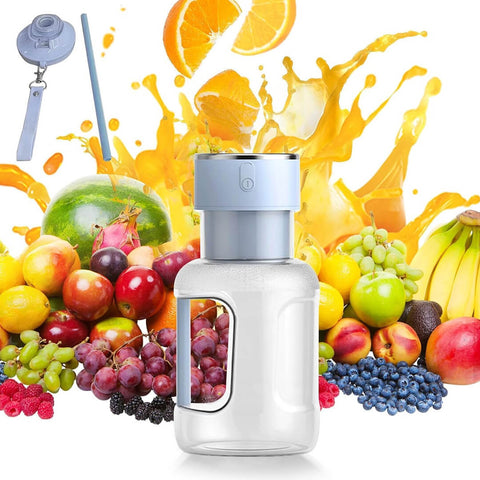 Portable Electric Rechargeable Cordless Barrel Juicer 1600ml
