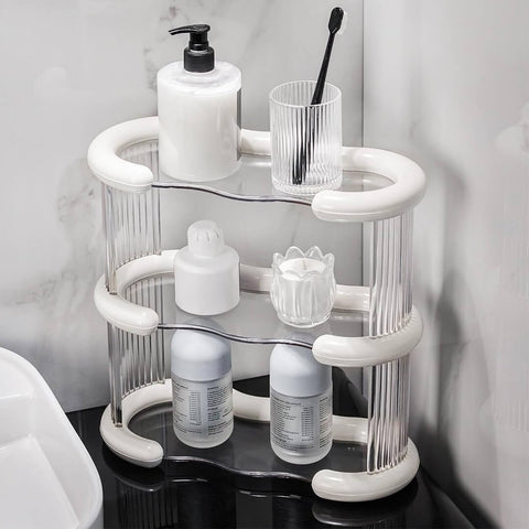 3 Layers Space Saving Cosmetic Organizer Shelf