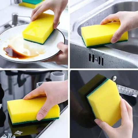 6-Pack Dual-Sided Dishwashing Sponge