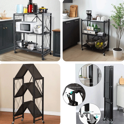 3-Tier Racks Utility Kitchen Storage Organizer