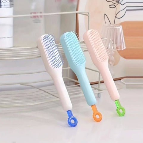Self Cleaning Hair Brush for All Hair Types