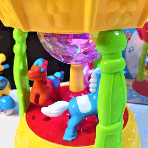 Carousel Ride Toy With 3D Lights and Music For Kids
