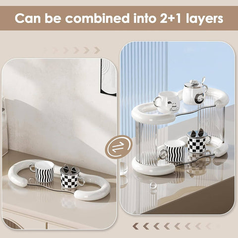 3 Layers Space Saving Cosmetic Organizer Shelf