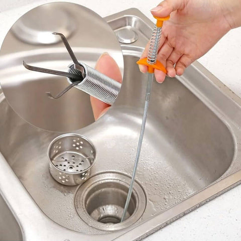 Sink Cleaning Tool Hair Blockage Remover (Pack of 2)