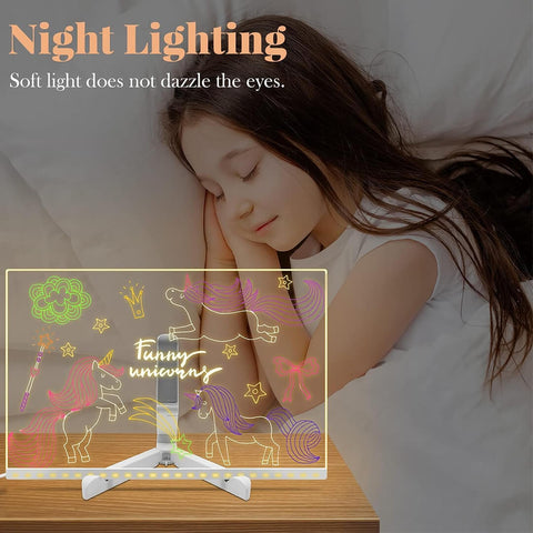 LED Glow Drawing Board for Kids