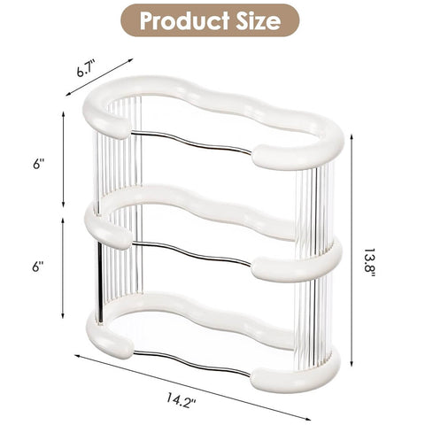 3 Layers Space Saving Cosmetic Organizer Shelf