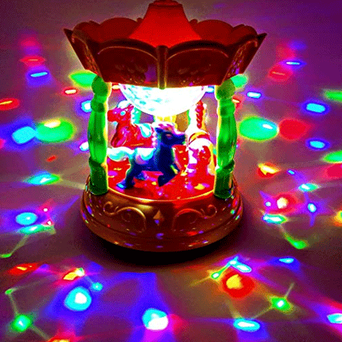 Carousel Ride Toy With 3D Lights and Music For Kids