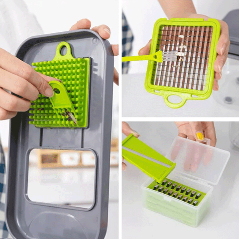 22-1 Vegetable Chopper Colander Basket Cutter