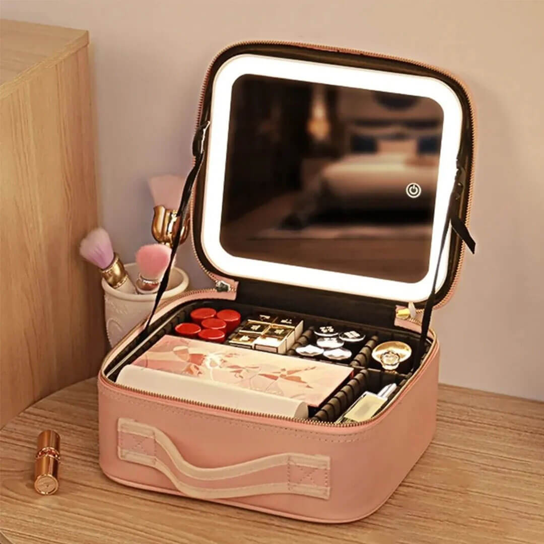 New Led Cosmetic Bag With Mirror