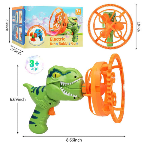 Electric Dinosaur Double Bubble Machine Gun