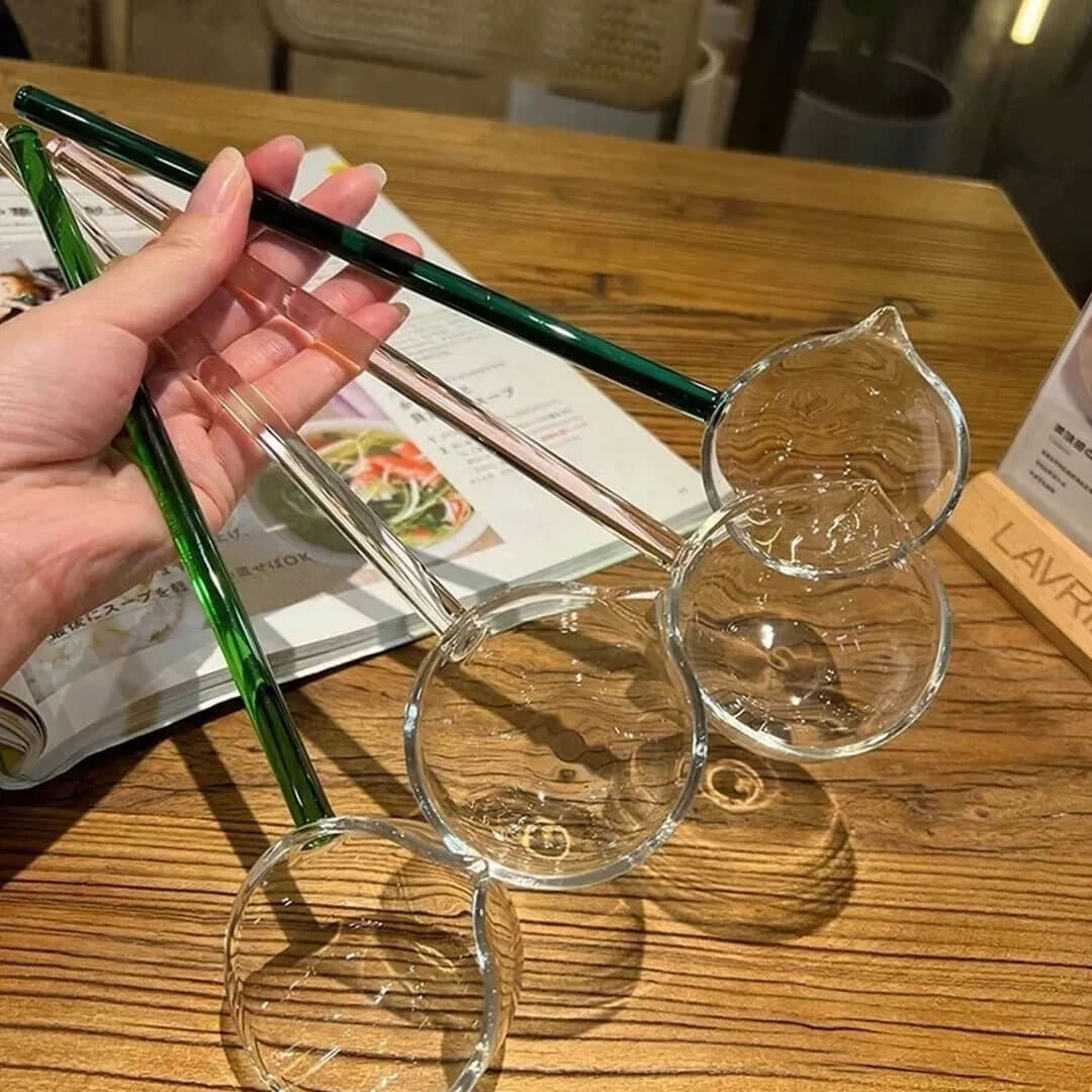 Colorful Borosilicate Soup Spoon