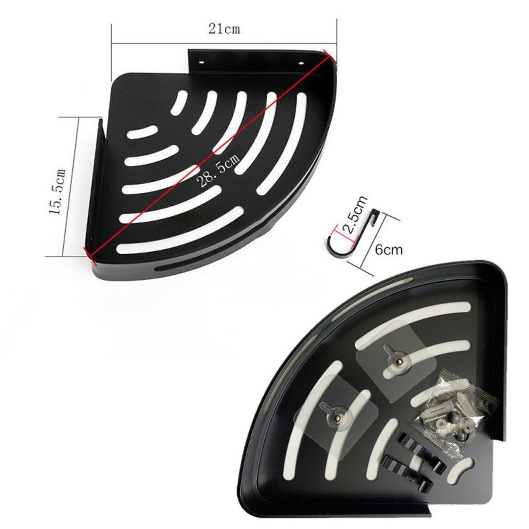 Bathroom Corner Shelf Organizer With Hook