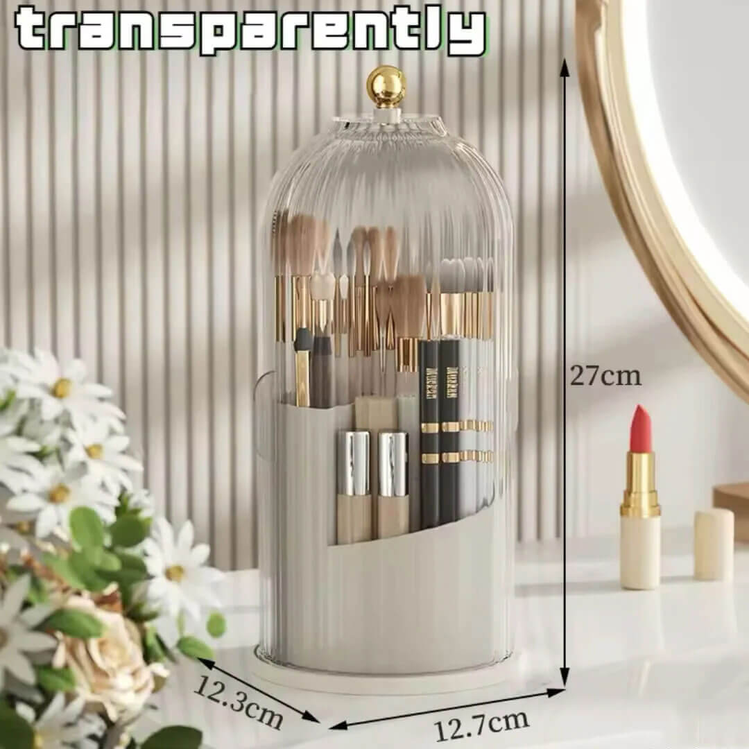 Luxury 360 Rotating Makeup Brush Holder