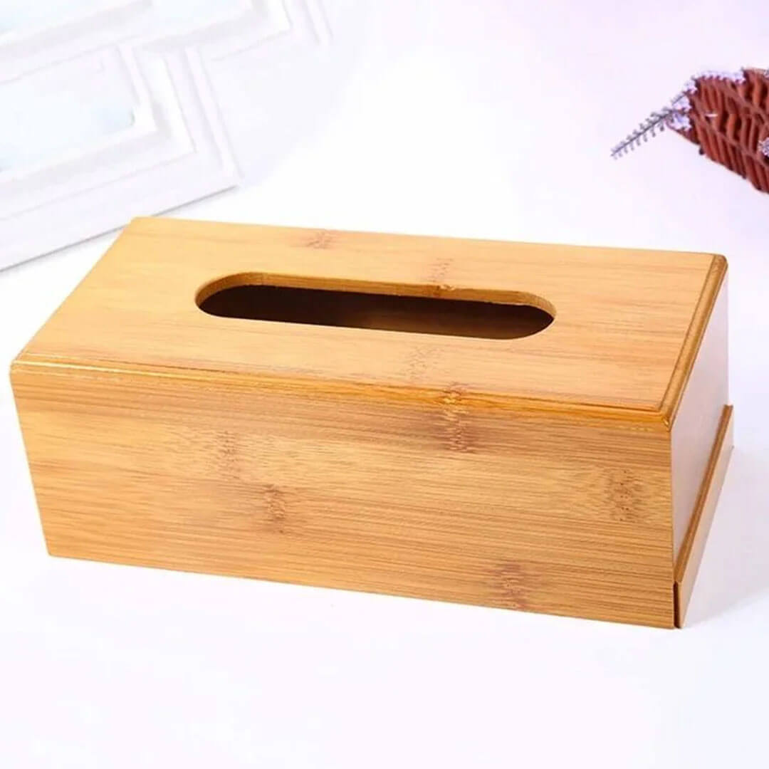 Bamboo Wooden Tissue Box