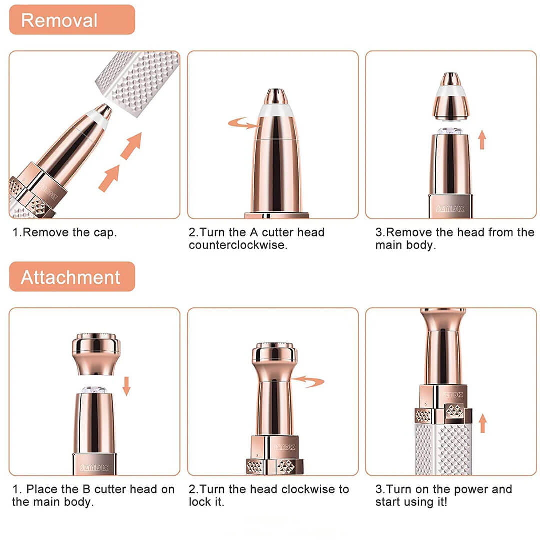 2 in 1 Facial & Eyebrow Trimmer