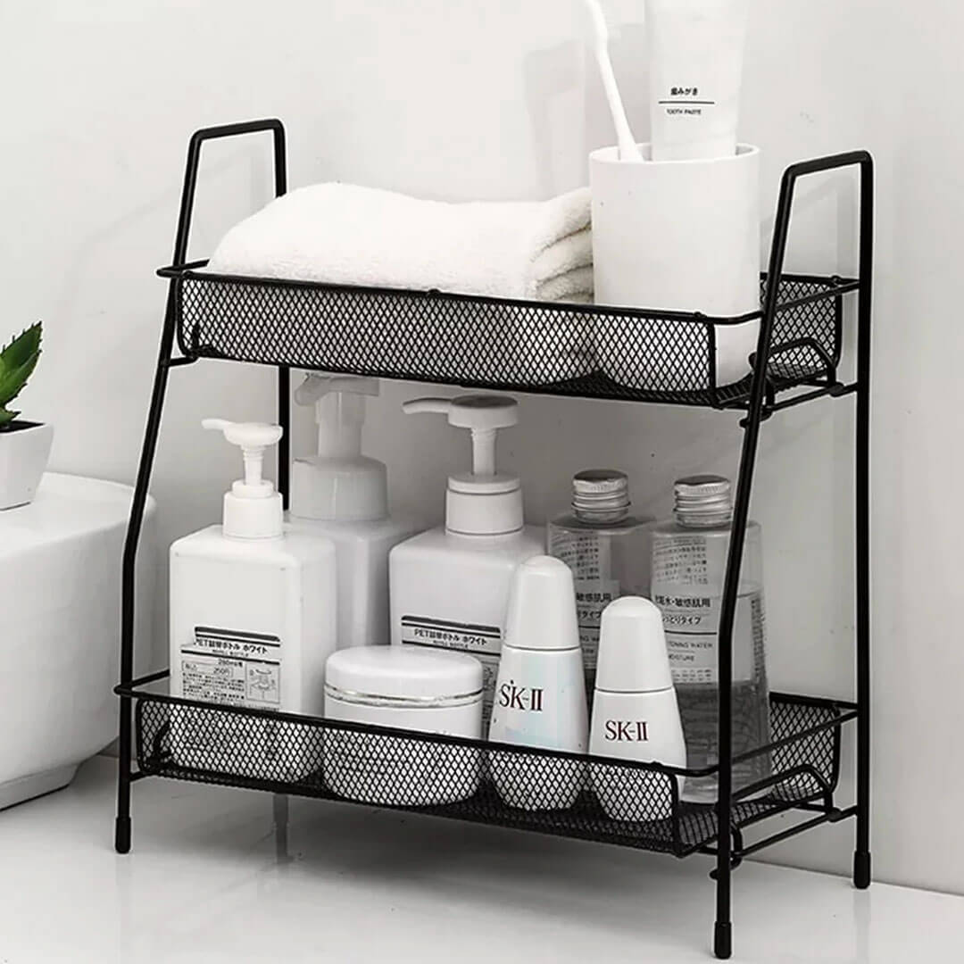 2 Layer Multi Purpose Iron Organizer Shelf