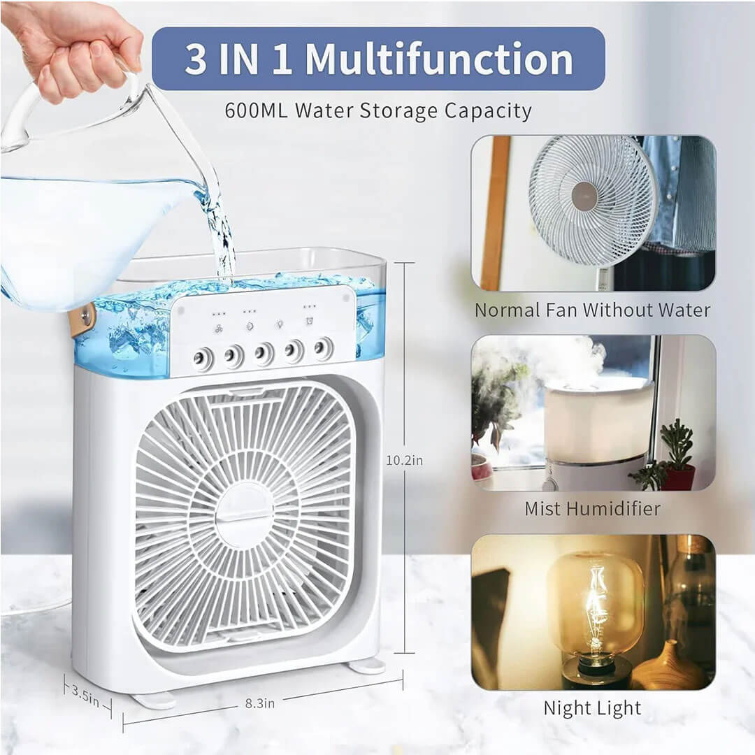 Portable Water Mist Fun Humidification Fan