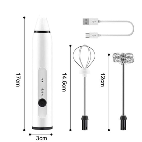 2 In 1 Coffee Egg Beater Rechargeable