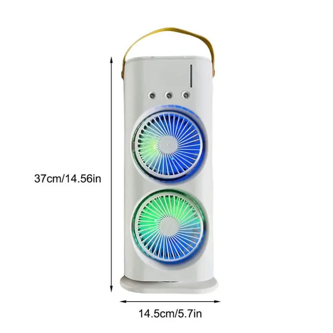Double Headed Rechargeable Mist Fan