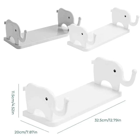 Wall Mounted Elephant Storage Rack