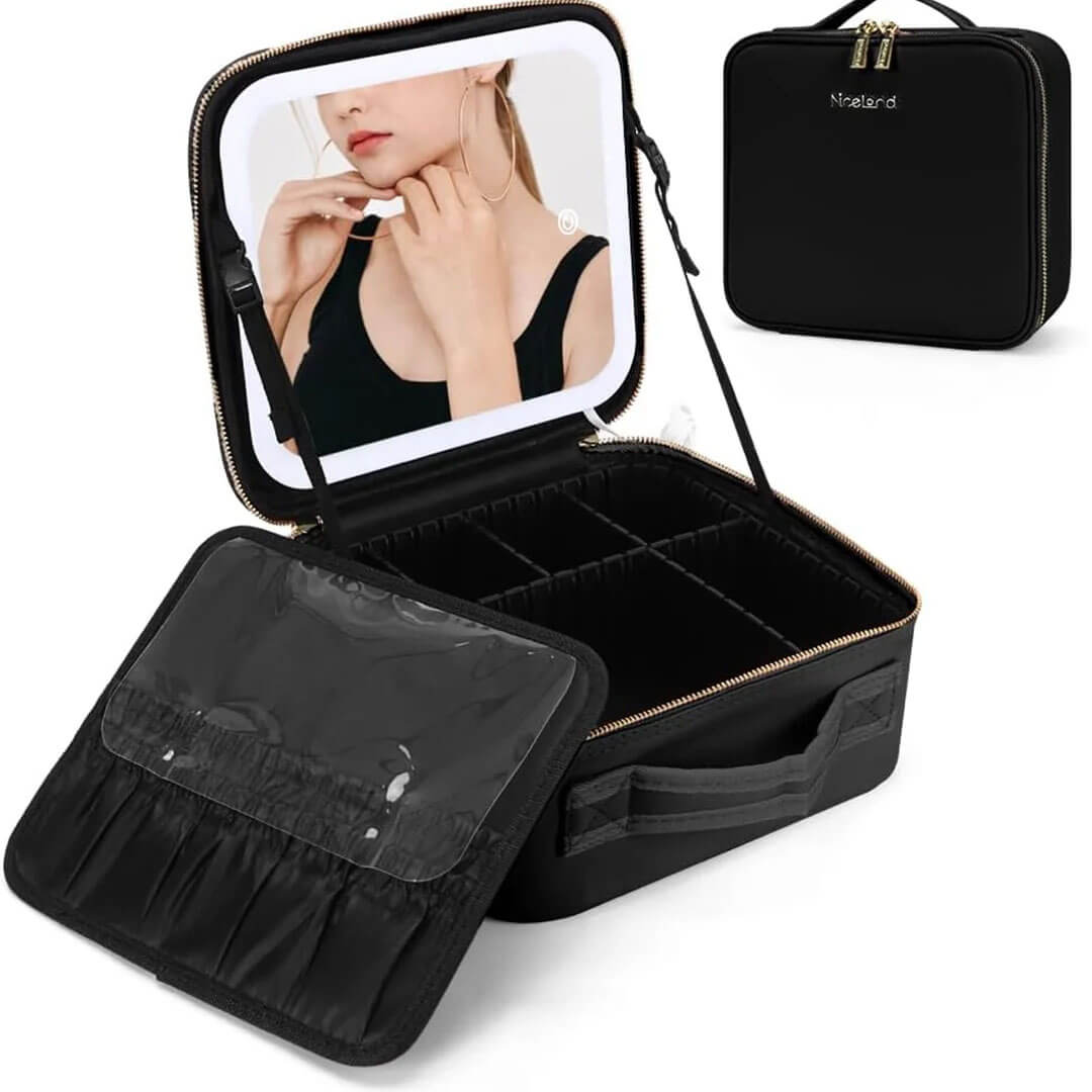 New Led Cosmetic Bag With Mirror