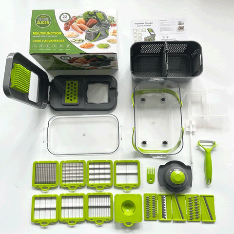 22-1 Vegetable Chopper Colander Basket Cutter