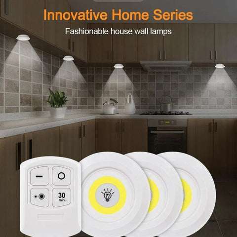 Pack of 03 LED Light With Remote Control