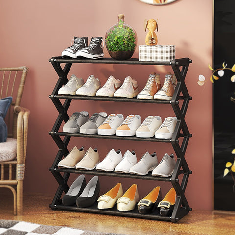 5 Layer Folding Shoe Rack Organizer
