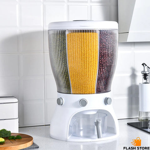 4 Partition Rotating Cereal Dispenser