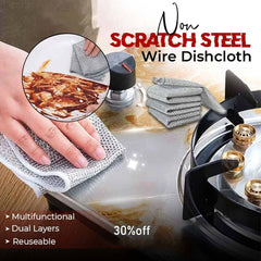 Non Scratch Steel Wire Dishcloth (Pack Of 2)